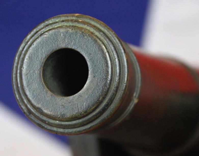 A Stunning, Original 1840's ‘Prototype’ Bronze Cannon of a Dundas 32 Pounder Cannon On Original Bronze Carriage For Coastal Artillery. Around Quarter Size Original Presentation Cannon Made Circa 1840 To Assist In The Acquisition of The Ordnance Contract