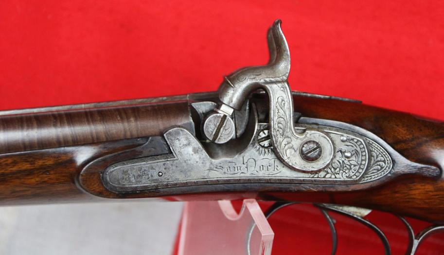 A Fabulous Quality King George IIIrd Cased Double Barrel Sporting Gun By World Renowned Gunsmith S.Nock, Early Transitional Flintlock To Percussion
