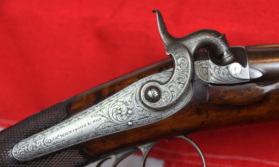 A Simply Fabulous, Cased, Double Barrelled Percussion Sporting Gun by James Wilkinson, Successor To The Legendary Henry Nock, and Later To Become The World Famous Wilkinson Sword Co.