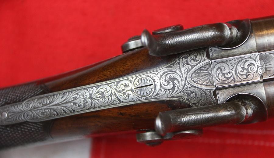 A Simply Fabulous, Cased, Double Barrelled Percussion Sporting Gun by James Wilkinson, Successor To The Legendary Henry Nock, and Later To Become The World Famous Wilkinson Sword Co.