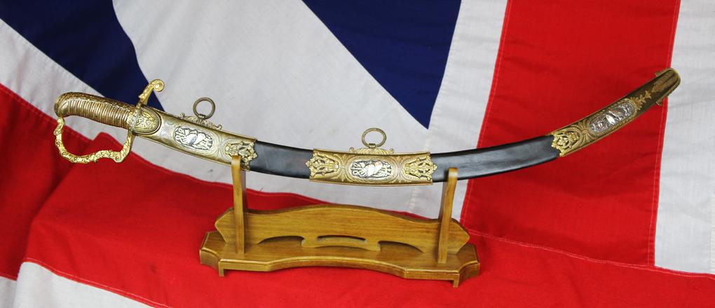 Most Incredible & Finest Quality King George IIIrd Napoleonic Wars Scottish Presentation Sword, Presented In The Months Following the Battle of Trafalgar The Regiment of Midlothian Infantry, East Midlothian, By the Officer's & Men of The New Battle Co.