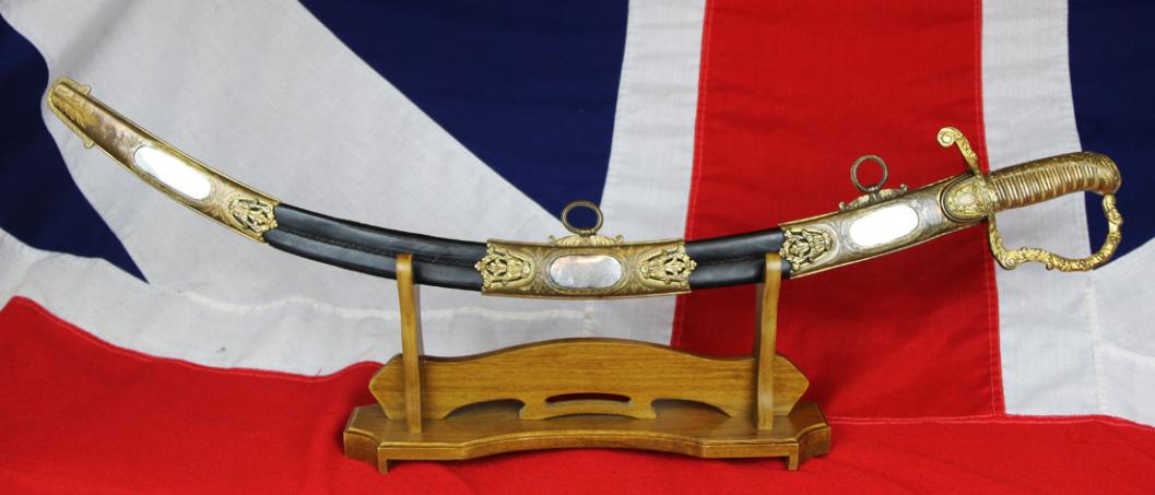 Most Incredible & Finest Quality King George IIIrd Napoleonic Wars Scottish Presentation Sword, Presented In The Months Following the Battle of Trafalgar The Regiment of Midlothian Infantry, East Midlothian, By the Officer's & Men of The New Battle Co.