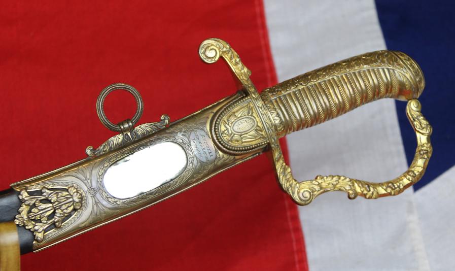Most Incredible & Finest Quality King George IIIrd Napoleonic Wars Scottish Presentation Sword, Presented In The Months Following the Battle of Trafalgar The Regiment of Midlothian Infantry, East Midlothian, By the Officer's & Men of The New Battle Co.