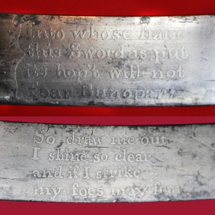 Most Incredible & Finest Quality King George IIIrd Napoleonic Wars Scottish Presentation Sword, Presented In The Months Following the Battle of Trafalgar The Regiment of Midlothian Infantry, East Midlothian, By the Officer's & Men of The New Battle Co.