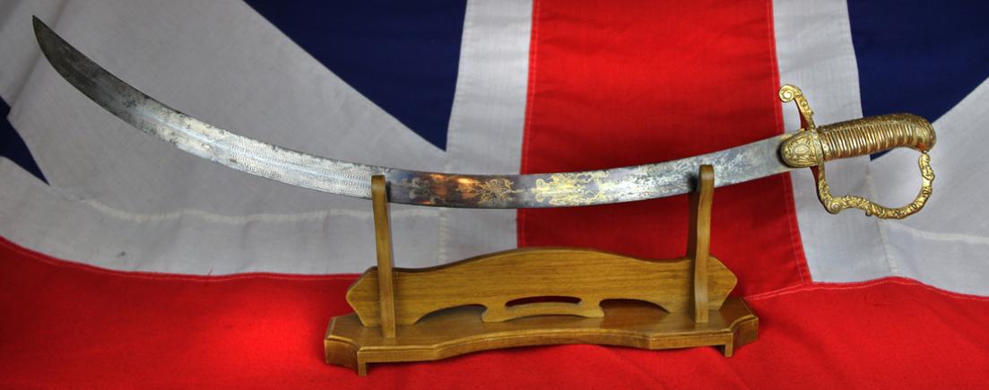 Most Incredible & Finest Quality King George IIIrd Napoleonic Wars Scottish Presentation Sword, Presented In The Months Following the Battle of Trafalgar The Regiment of Midlothian Infantry, East Midlothian, By the Officer's & Men of The New Battle Co.