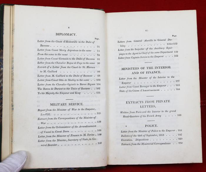 This Would Make a Fabulous Gift for A Napoleon Collector. 1st Edition Napoleon, Copies of the Original Letters and Despatches of the Generals, Ministers, Grand Officers of State, &c. at Paris, to the Emperor Napoleon, at Dresden;