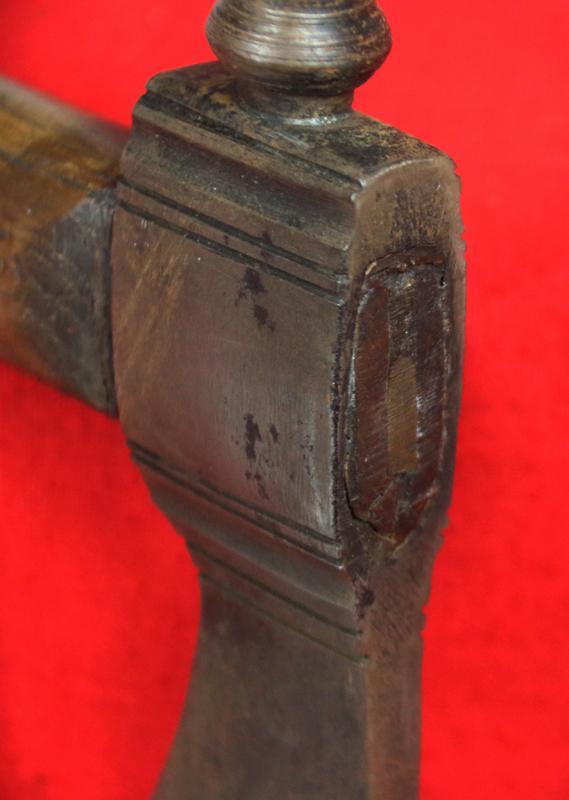 A Superbly Attractive Native American Trade Style Tomahawk Axe, Typical Import Pattern With Trader’s Inventory Stamp. Reservation Period