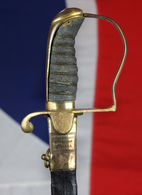 A Superb & Rare, Napoleonic Wars Period ‘Port Royal’, Jamaica, Caribbean Station Service, British Royal Naval Officer's Sword 1805. Admiral Horatio Nelson Period. By Mitchellson of Kingston Jamaica