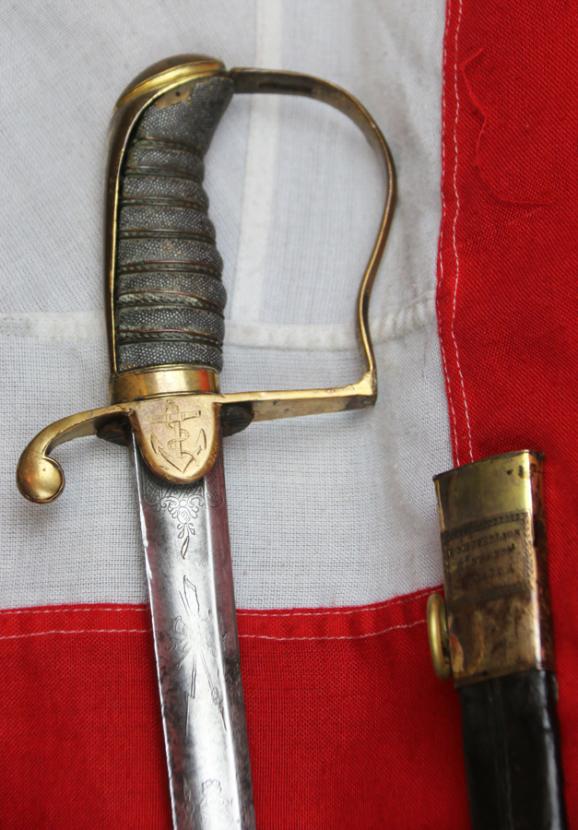 A Superb & Rare, Napoleonic Wars Period ‘Port Royal’, Jamaica, Caribbean Station Service, British Royal Naval Officer's Sword 1805. Admiral Horatio Nelson Period. By Mitchellson of Kingston Jamaica