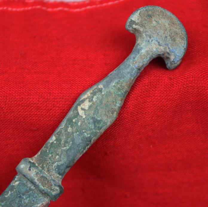 A Beautiful Greco-Persian Wars Bronze Age Long Dagger Around 2500 Years Old. Such as From The Battles of Marathon, Thermopylae and Plataea