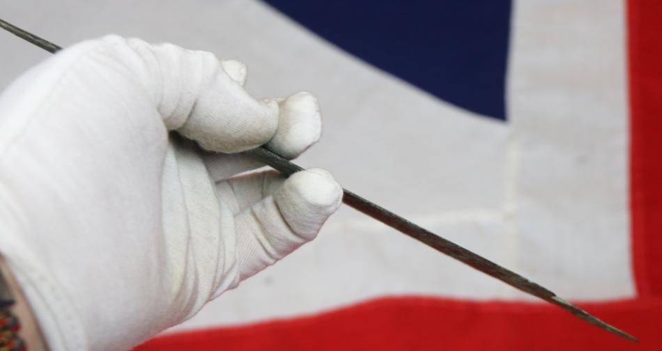 A Superb Ancient Greek Dagger Blade 13th to 11th Century B.C. From the Trojan War Era, Acquired With. Full Length Bronze Sword Blade From The Same Era