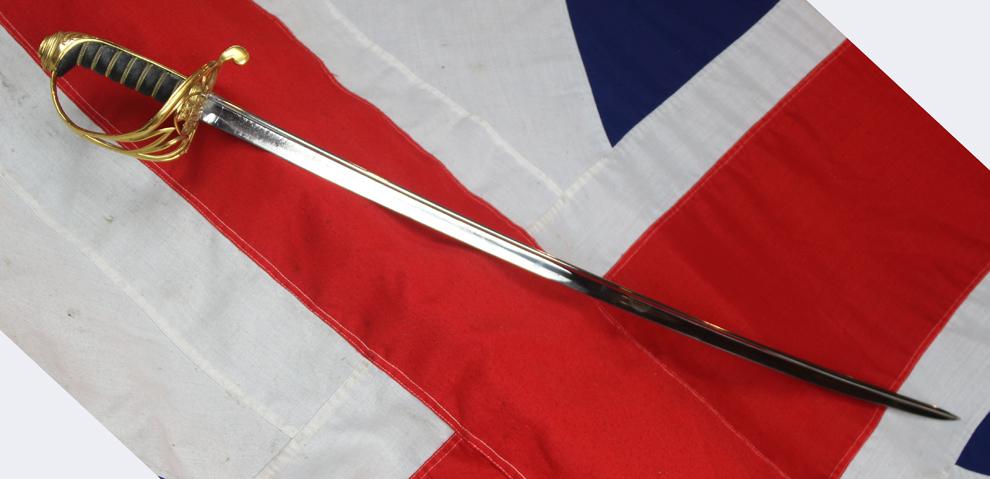 A Simply Stunning 19th Century Crimean War British Coldstream Guards, Battle of Alma period, Senior Officer's Regimental Gothic Hilt Sword