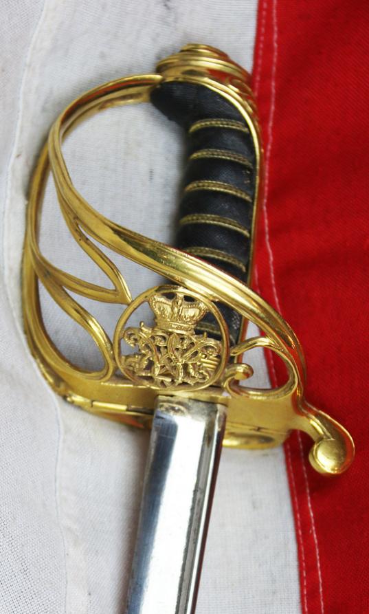 A Simply Stunning 19th Century Crimean War British Coldstream Guards, Battle of Alma period, Senior Officer's Regimental Gothic Hilt Sword
