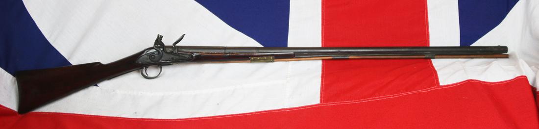 An 18th Century Flintlock Long Barrel Sporting Musket