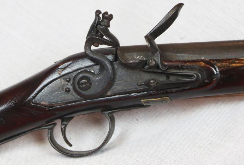 An 18th Century Flintlock Long Barrel Sporting Musket