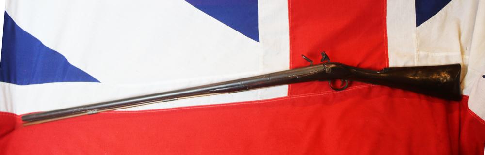 An 18th Century Flintlock Long Barrel Sporting Musket