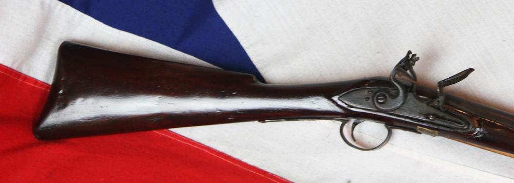 An 18th Century Flintlock Long Barrel Sporting Musket