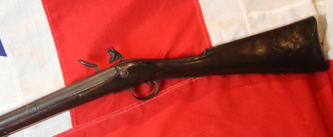 An 18th Century Flintlock Long Barrel Sporting Musket