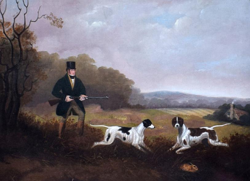 An 18th Century Flintlock Long Barrel Sporting Musket