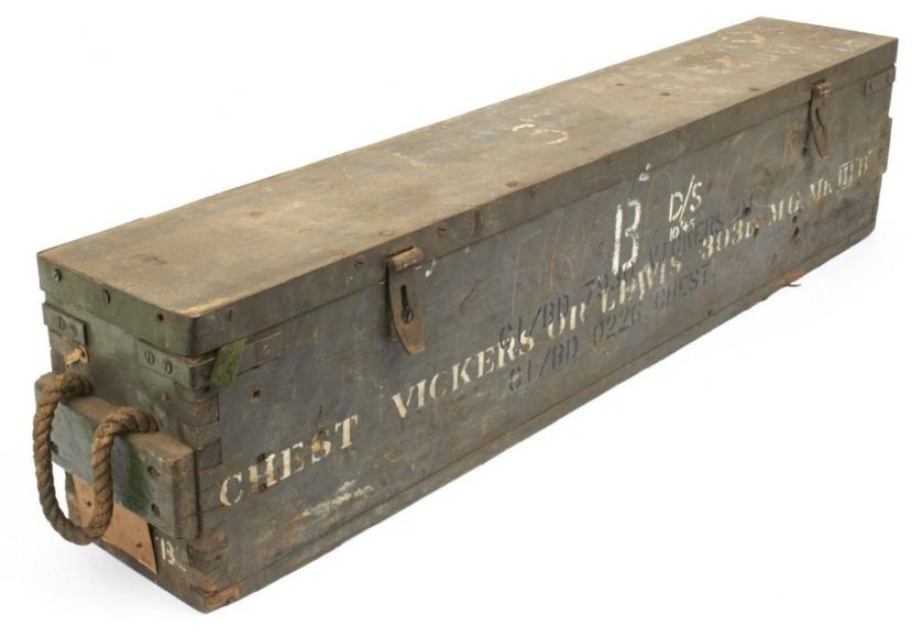 Original Lewis & Vickers Machine Gun Crates