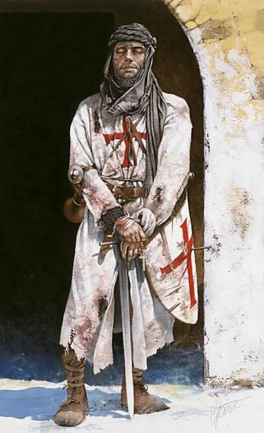 A Fabulous 10th to 12th Century, Crusader Knights Period, Original, Large Reliquary Pectoral Cross Pendant, Crucifix. Possibly Cleaved By a Sword Cut