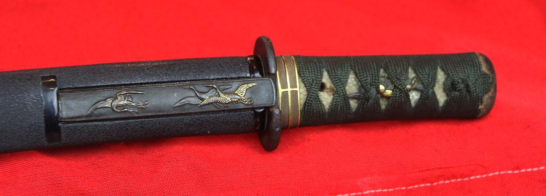 A Beautiful Antique Edo Period 1598-1868 Tanto Signed Satsuma ju Yoshizane