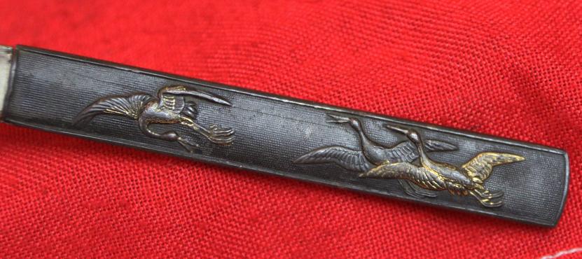 A Beautiful Antique Edo Period 1598-1868 Tanto Signed Satsuma ju Yoshizane