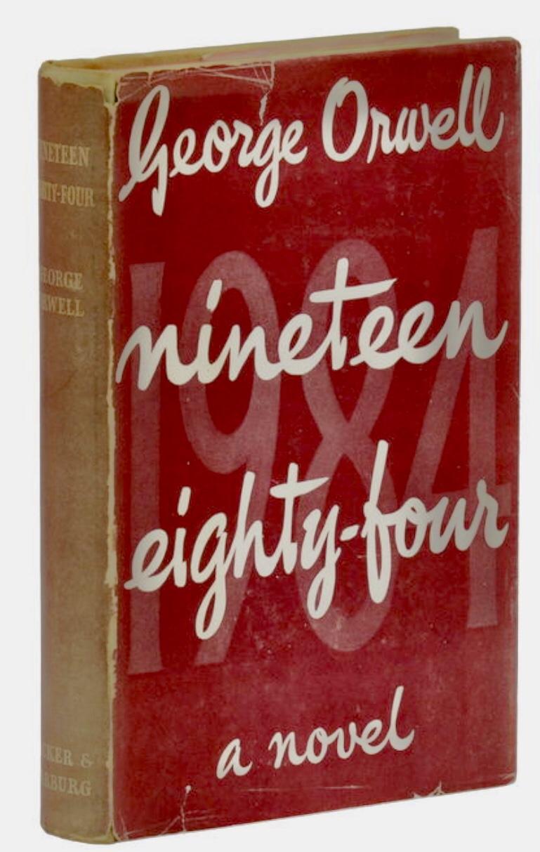 George Orwell 1984 1st Edition, Ist Printing In Red RESERVED.. Now SOLD
