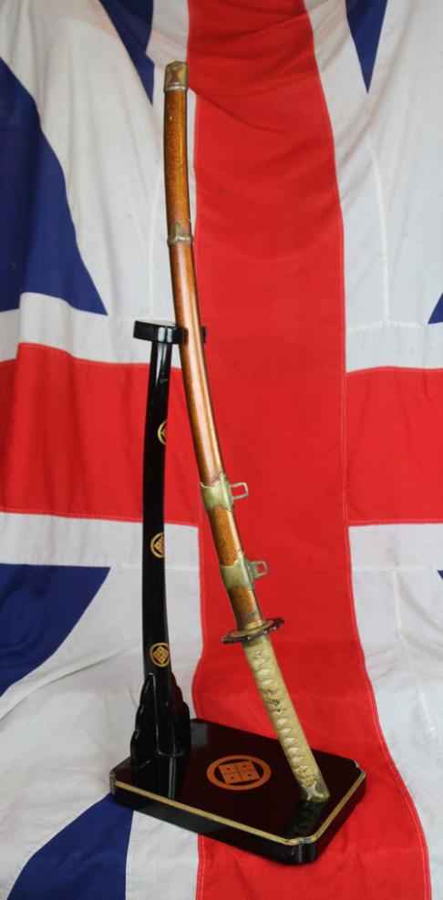 A Stunning & Beautiful Edo Period Tachi-kake, Japanese Samurai Sword Stand Okuyama Family, Descendants of the Famous Genji Clan