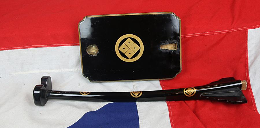 A Stunning & Beautiful Edo Period Tachi-kake, Japanese Samurai Sword Stand Okuyama Family, Descendants of the Famous Genji Clan