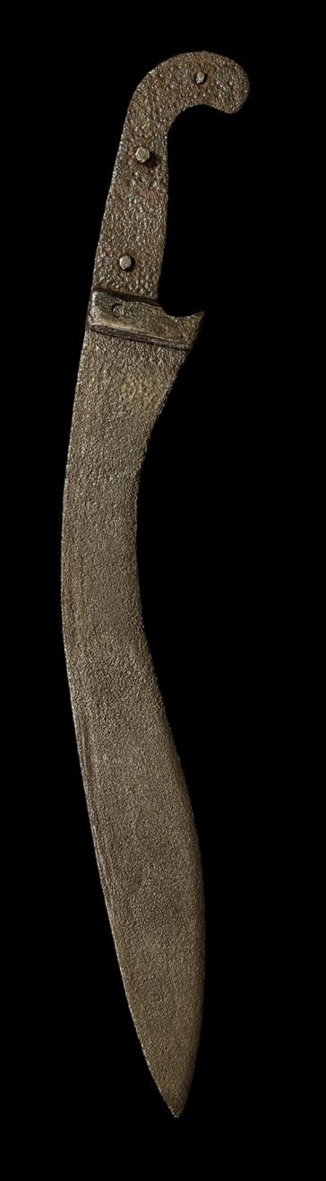 An Incredibly Rare, Superb 3rd to 2nd Century B.C. Falcata {Machaira Sword} From the Invasion of Rome Era of the Punic Wars, by The Great General Hannibal. It Is Also It Is The Very Same Design of Sword Used by Alexander The Great & His Generals