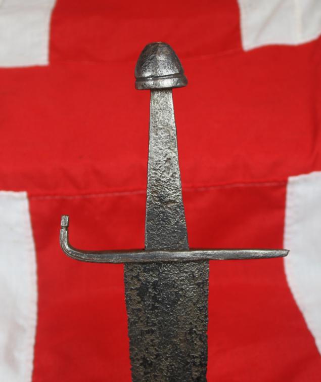 A Fine Medieval Short Sword 15th Century, Used in the Battle of Agincourt 1415 Period, Used By A Man-At Arms, Or Foot Knight