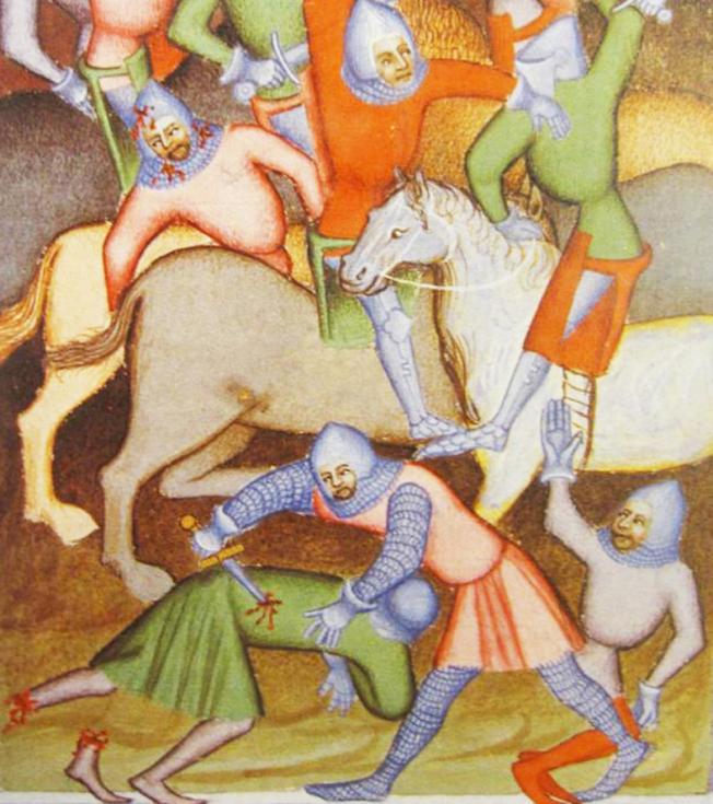 A Fine Medieval Short Sword 15th Century, Used in the Battle of Agincourt 1415 Period, Used By A Man-At Arms, Or Foot Knight