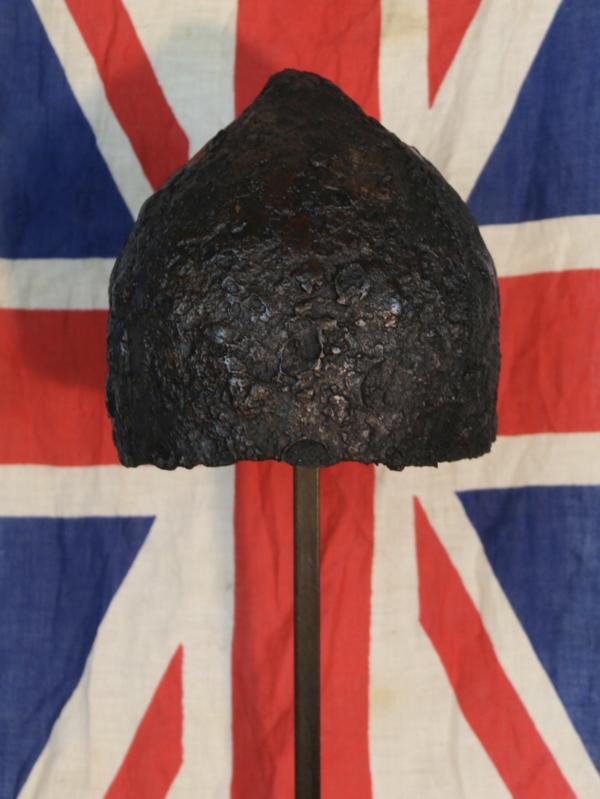 An Incredibly Rare, 1000 Year Old, Original Viking-Norsemen Warrior’s, Four Plate Iron Helmet From the Late Viking Raids Era and The King Harold & William the Conquerer Battle of Hastings, & The Same Helmet Used By Knights Throughout The Early Crusades