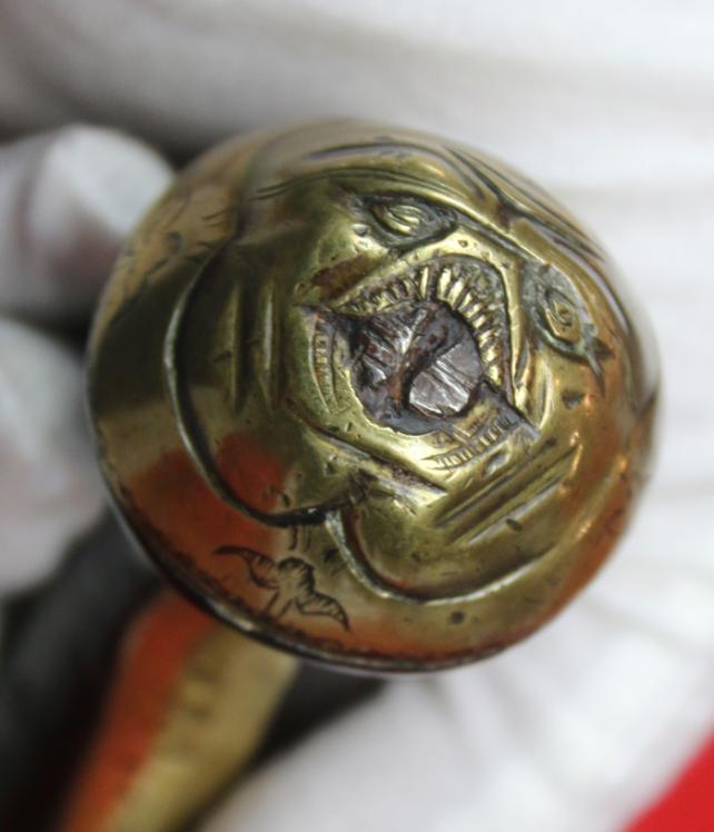 A Fabulous & Most Rare Large Irish Brass Barrelled Flintlock Blunderbuss Pistol, Circa 1700's