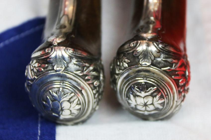 Pair of Magnificent, French Royal Grade & Simply Superb Solid Silver Mounted 18th Century 'Parisian' Saddle & Duelling Pistols, Last Used in Combat At Waterloo, Bespoke Made by Maitre Kettinis, Arquebusier a Paris, Of Museum Quality