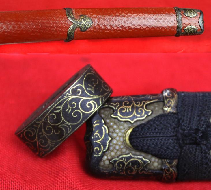 A Simply Stunning Museum Quality Shinto Period Samurai Wakizashi of the Kobayakawa Clan, In Superb Han-dachi Fittings