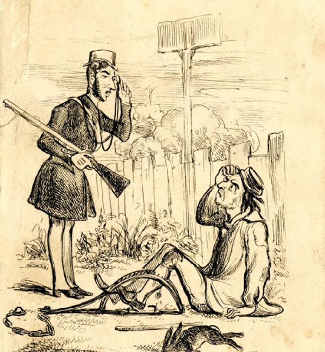 A Superb & Most Gruesome Collectors & Conversation Piece, A King George IIIrd “Man Trap’ Only The Second Original Example We Have Had in 10 years