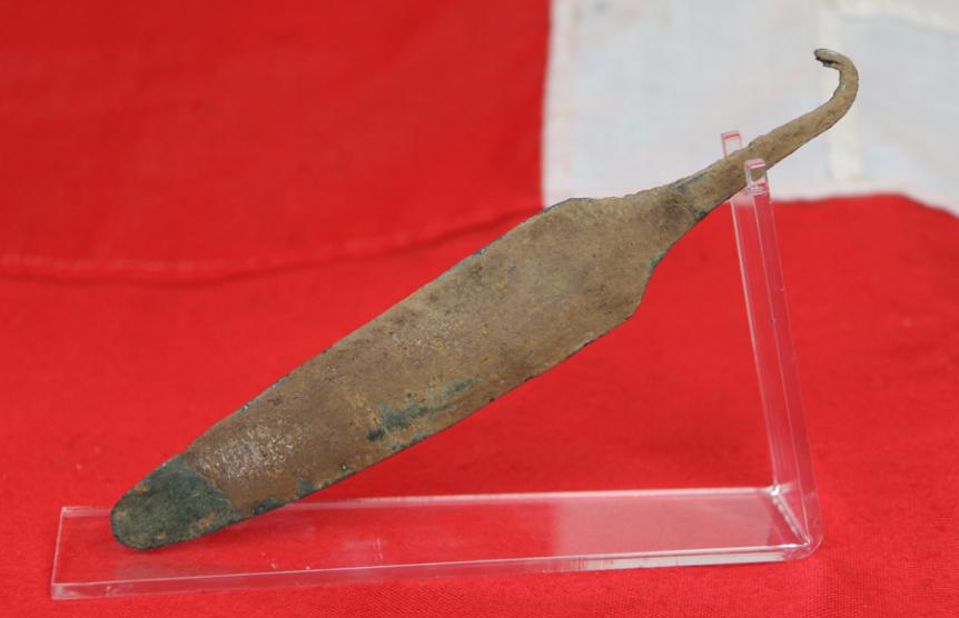 A Wonderful & Rare Bronze Minoan Era Spear of Pre Ancient Greek Antiquity, Around 4000 Years Old. It Was Already At Least 1700 Years Old when Alexander The Great Began His Expedition to Conquer the Known World