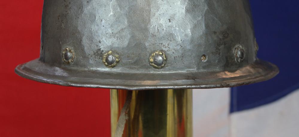 Good Heavy Original Italian Infantry Papal Army Helmet Cabasset c.1570 From The Papal Armoury