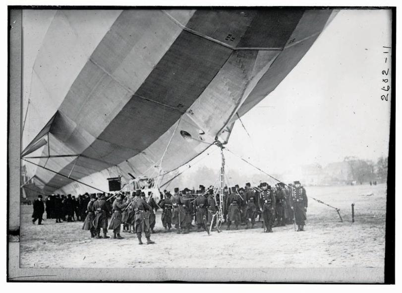 Imperial German Bronze Zeppelin Forced Landing Medal 50mm With Symbolic Cockeral & Eagle