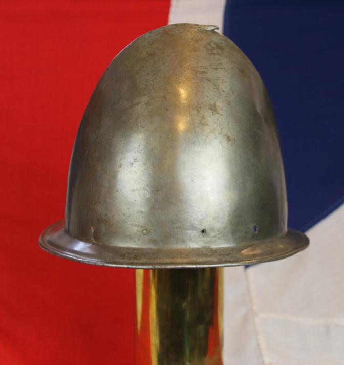 A, Good, Rare, Heavy Plate, Original Italian Vatican Infantry Army Helmet of Pope Urban VIIIth’s Armoury, a Cabasset Helmet 1500’s. As Used By The Cannoneers of the Papal Artillery. Originally Sourced From The Papal Armoury, in The Vatican