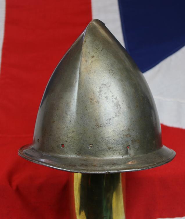 A, Good, Rare, Heavy Plate, Original Italian Vatican Infantry Army Helmet of Pope Urban VIIIth’s Armoury, a Cabasset Helmet 1500’s. As Used By The Cannoneers of the Papal Artillery. Originally Sourced From The Papal Armoury, in The Vatican