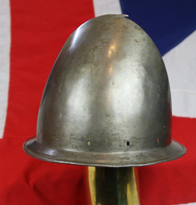 A, Good, Rare, Heavy Plate, Original Italian Vatican Infantry Army Helmet of Pope Urban VIIIth’s Armoury, a Cabasset Helmet 1500’s. As Used By The Cannoneers of the Papal Artillery. Originally Sourced From The Papal Armoury, in The Vatican
