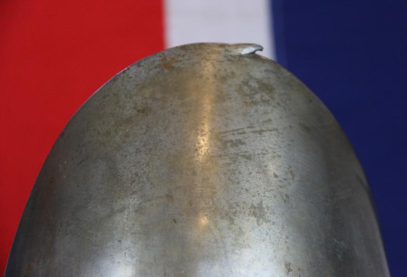 A, Good, Rare, Heavy Plate, Original Italian Vatican Infantry Army Helmet of Pope Urban VIIIth’s Armoury, a Cabasset Helmet 1500’s. As Used By The Cannoneers of the Papal Artillery. Originally Sourced From The Papal Armoury, in The Vatican