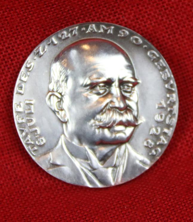 Scarce Original Silver Medal for Graf Zeppelin's Launch of the German Airship LZ127