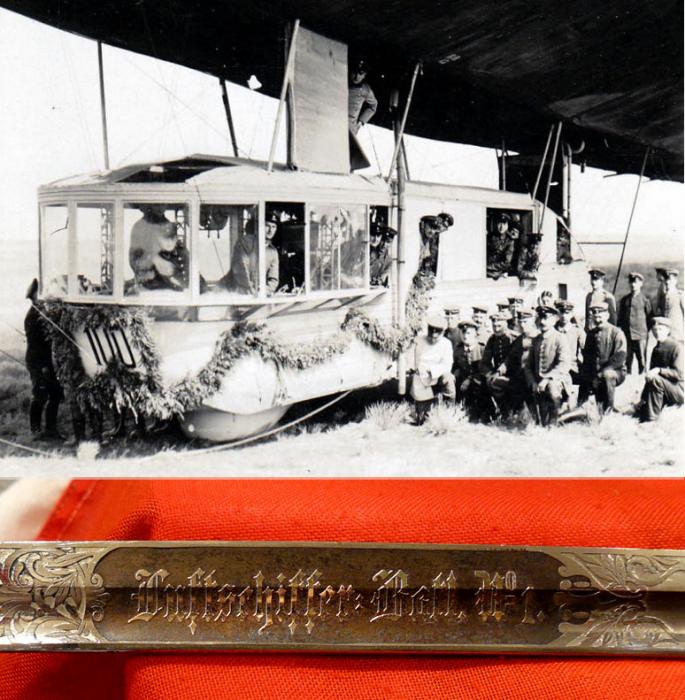 A Very Rare WW1 German Airship Bataillon 'Luftschiffer' Regt. Nr.1 Officer’s Sword, of the Elite Imperial German Kaiser's Zeppelin and Airship Guarde Infantry, Only The Second We Have Seen in 30 Years
