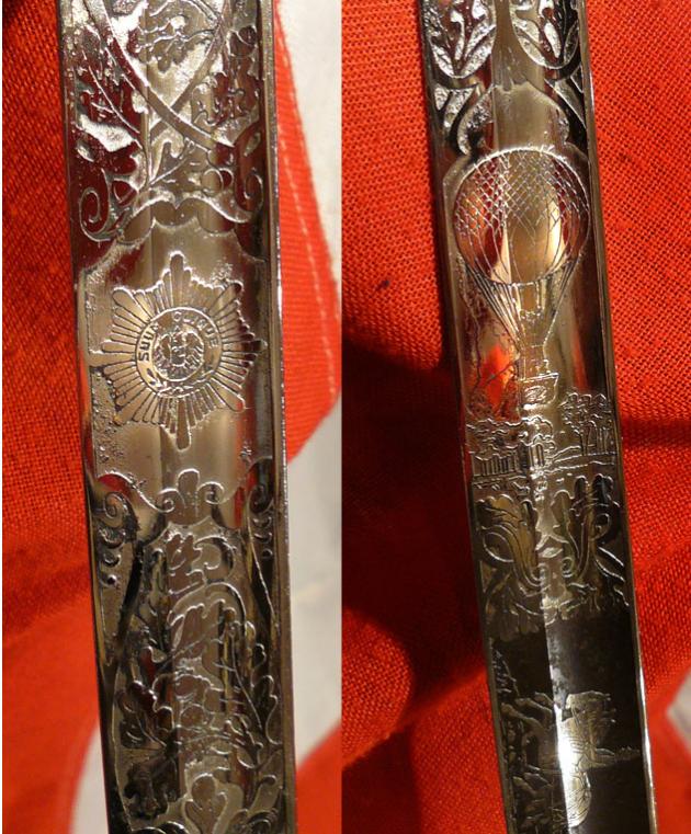 A Very Rare WW1 German Airship Bataillon 'Luftschiffer' Regt. Nr.1 Officer’s Sword, of the Elite Imperial German Kaiser's Zeppelin and Airship Guarde Infantry, Only The Second We Have Seen in 30 Years