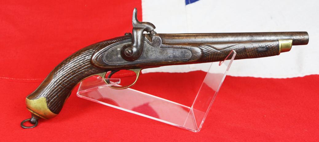 A Good King George IIIrd Period Belgian Light Dragoon Type Percussion Holster Pistol