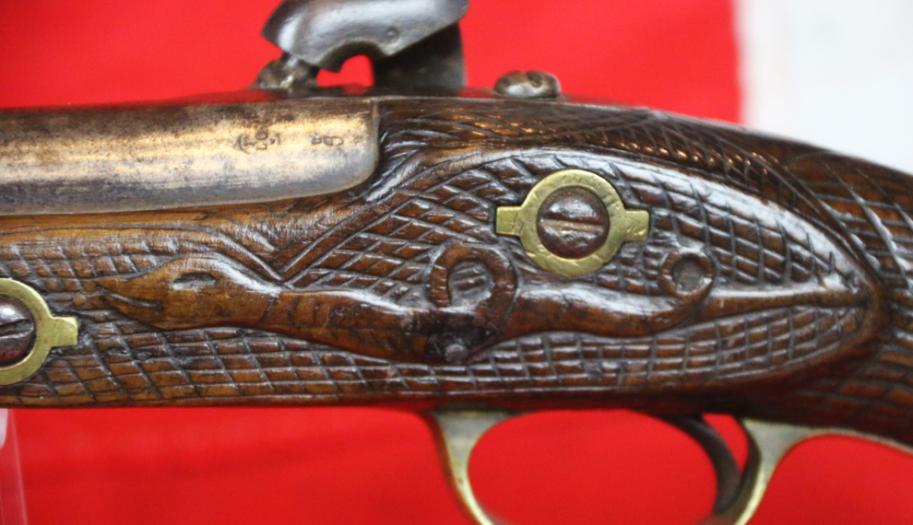 A Good King George IIIrd Period Belgian Light Dragoon Type Percussion Holster Pistol